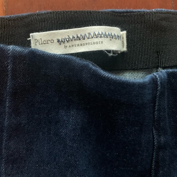 •Pilcro• Pull-On High Rise Seamed Denim Leggings { Anthropologie } - Picture 8 of 10